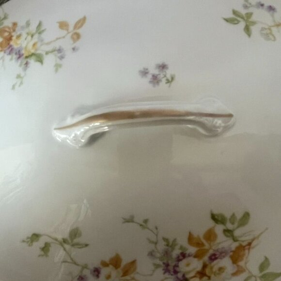 Vtg CF Haviland Limoges Oval Covered Vegetable Dish Floral Pattern France HTF - Picture 4 of 12
